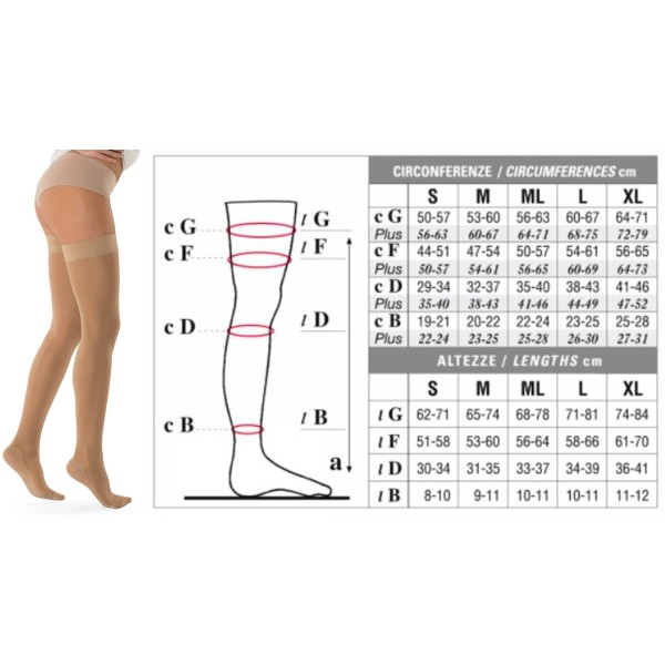 Solidea Autoreggenti MOKA 1° classe MARILYN Ccl. 1 18/21 mmHg Art. 0422A8