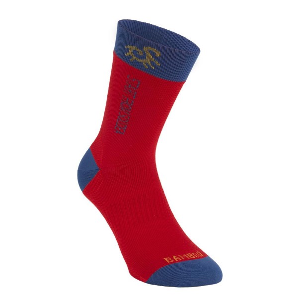Solidea Calzini ROSSO unisex SOCKSFORYOU MERINO BAMBOO FLY HAPPY BLUE Calze a compressione graduata 18/24 mmHg Art. 0599A4