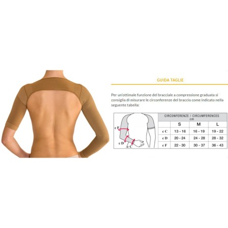 1 - Solidea Bracciale Camel Classe 1° unisex ARM CARE Ccl. 1 15/21 mmHg Art. 0432A8