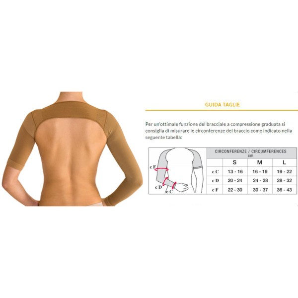 Solidea Bracciale NATUR Classe 1° unisex ARM CARE Ccl. 1 15/21 mmHg Art. 0432A8