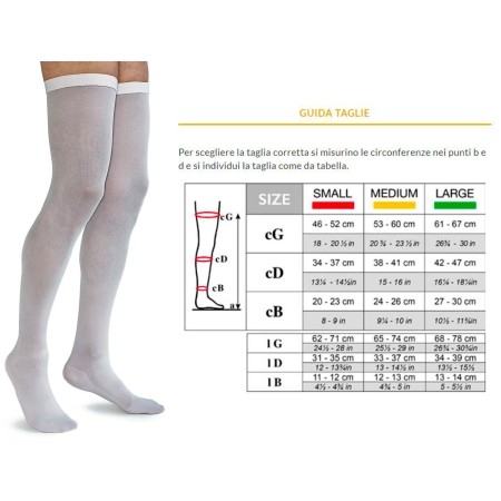 1 - Solidea Calze NATUR elastiche ANTI TROMBO 15/18 mmHg Art. 0361A0