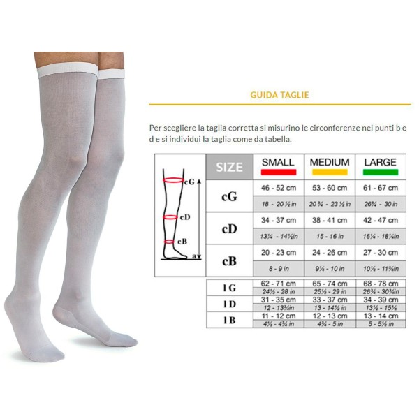 Solidea Calze NATUR elastiche ANTI TROMBO 15/18 mmHg Art. 0361A0