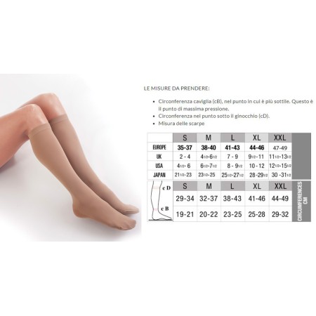 2 - Solidea Gambaletti NERO per diabetici Diabetic Knee-High Art. 052670