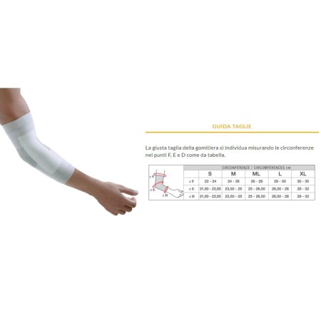 1 - Solidea Gomitiera CARAMEL SILVER SUPPORT GOMITIERA ELBOW 18/21 mmHg Art. 0390B8
