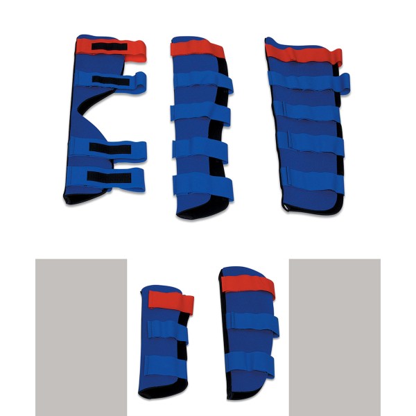 5 Steccobende assortite rigide per immobilizzazione frattura neoprene e alluminio con velcro NEOSPLINT