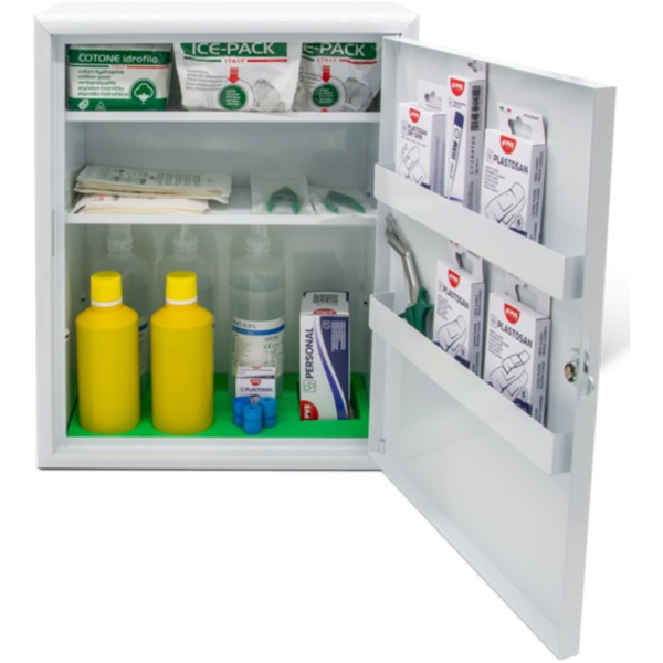 Armadietto di Pronto Soccorso in metallo bianco 605/M ART. 3 DPP 25 ALTO ADIGE oltre tre persone 402x202x483 mm