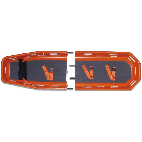 Barella pronto soccorso emergenza tipo basket divisibile in due parti 2170 x 620 x185 mm