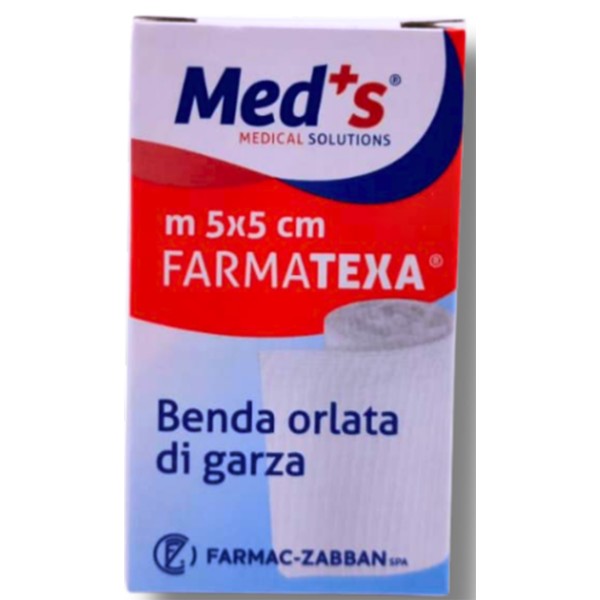 12 Bende di garza idrofila orlata DRESS FIX cm.5 x 5 m in astuccio da 12 PEZZI