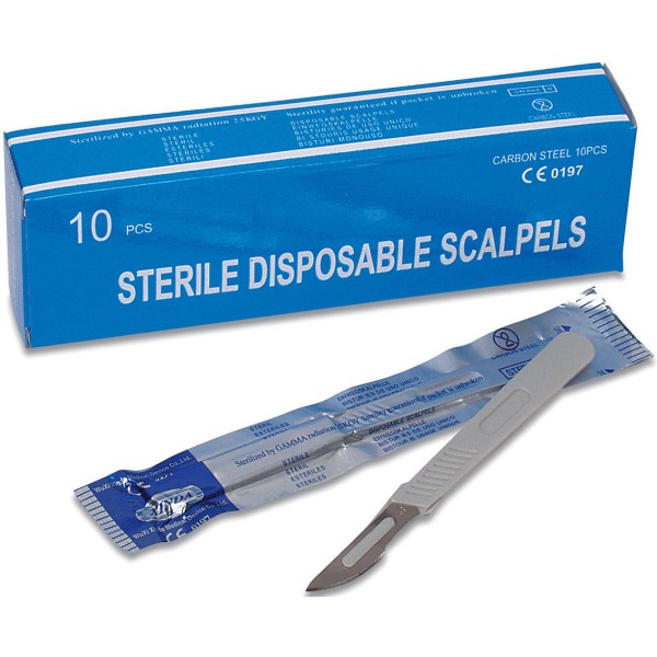 Bisturi monouso sterile (conf.10 pezzi indivisibile)