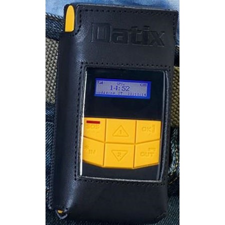 1 - Custodia in Pelle da cintura per Dispositivi DATIX WI TRAK PRO per Oparatori Isolati