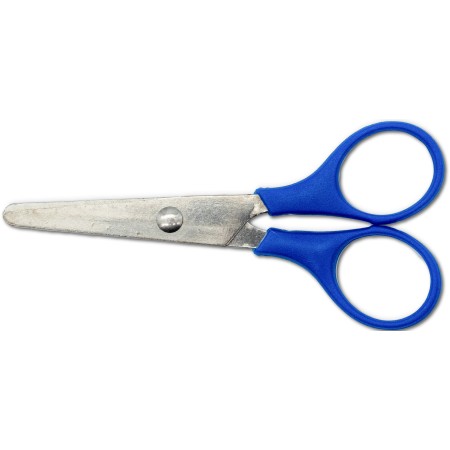 1 - Forbice da 10 cm con manico in plastica e lame in acciaio inox