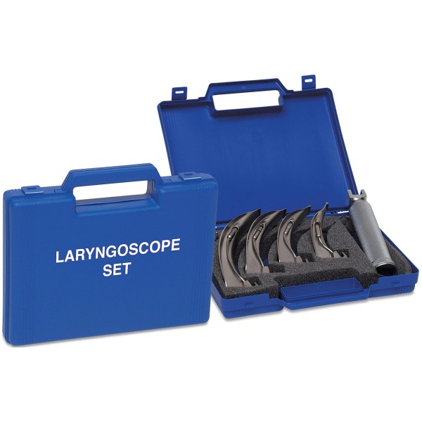 Laringoscopio a luce convenzionale con 4 lame McIntosh (1,2,3,4) Astuccio in Polipropilene