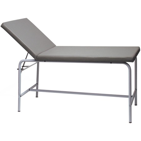 1 - Letto da visita medica con struttura in tubo tondo,  176x60x78 cm