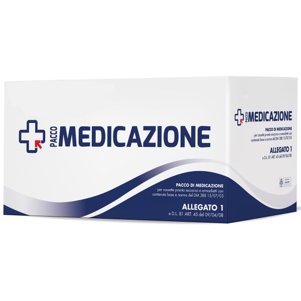 Pacco di Reintegro di Pronto Soccorso Contenuto ART. 3 DPP 25/2005 ALTO ADIGE oltre tre persone SENZA SFIGMOMANOMETRO