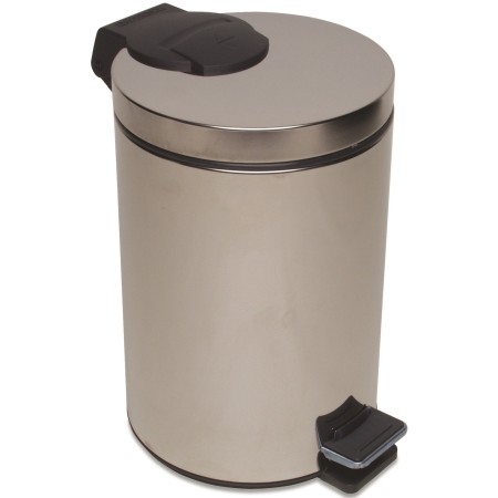 1 - Portarifiuti a pedale in acciaio inox da 12 l Secchio interno estraibile
