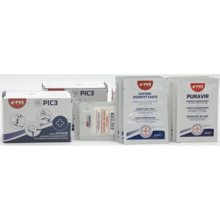 1 - Salviette Disinfettanti assortite Astuccio 3 con 8 (3 disinfettante - 2 ammoniaca - 3 bustine sapone igienizzante)