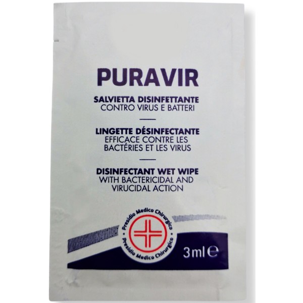 Salviette disinfettanti Puravir PMC in confezione da 10