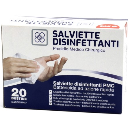 1 - Salviette disinfettanti Puravir PMC in confezione da 20