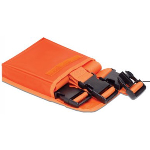 Set di 3 cinghie per pronto soccoroso per immobilizzare il paziente alle barelle e tavole spinali.