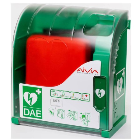 1 - Teca per defibrillatore con allarme e riscaldamento da esterno AIVIA