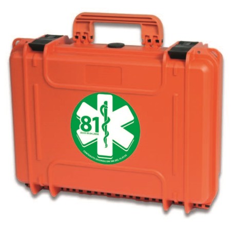 1 - Valigetta di Pronto Soccorso ad alto spessore EXPLORER chiusura stagna IP67 464x366x176 mm