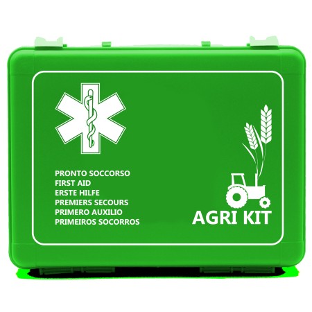 1 - Valigetta di Pronto Soccorso AGRIKIT per settore agricolo contenuto a norma DM388 all. 2 + maggiorazione