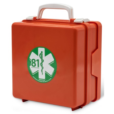 1 - Valigetta di Pronto Soccorso attacco a parete Tenuta ermetica ALL. 2 contenuto maggiorato con divisori interni FINO A 2 LAVO