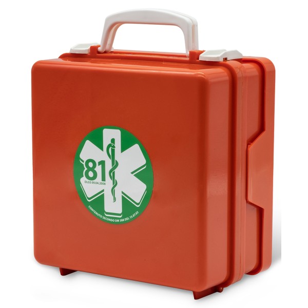 Valigetta di Pronto Soccorso attacco a parete Tenuta ermetica ALL. 2 contenuto maggiorato con divisori interni FINO A 2 LAVORATO