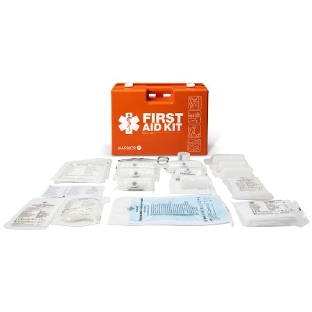 1 - Valigetta di Pronto Soccorso MULTISAN arancio DIN 13169-E 263x170x83 mm