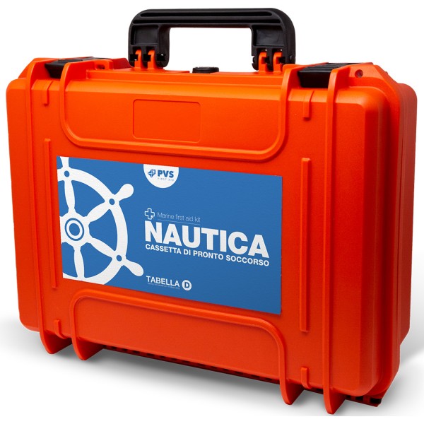 Valigetta di Pronto Soccorso nautico barca tenuta stagna D.M. 10/03/2022 TABELLA A  555 x 428 x 211 mm