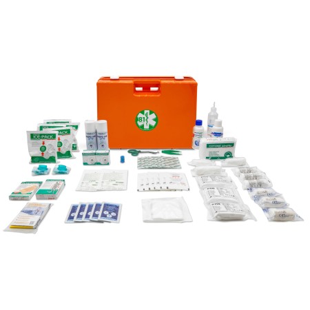 1 - Valigetta di Pronto Soccorso primo ed efficace soccorso agli sportivi con divisori interni  443x338x147 mm