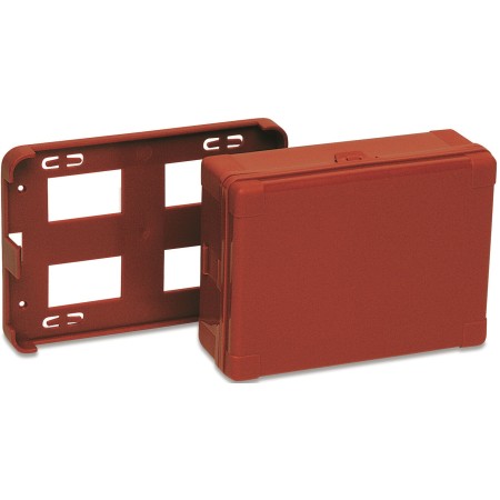 1 - Valigetta Pronto Soccorso Medic 0 Vuota Colore Arancio Supporto a Muro 180x135x65 mm