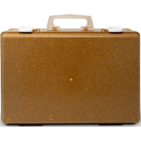 1 - Valigetta Pronto Soccorso Vuota FUTURA XL Color Legno, 100% Materiali Riciclati, Supporto Muro 395x135x270 mm