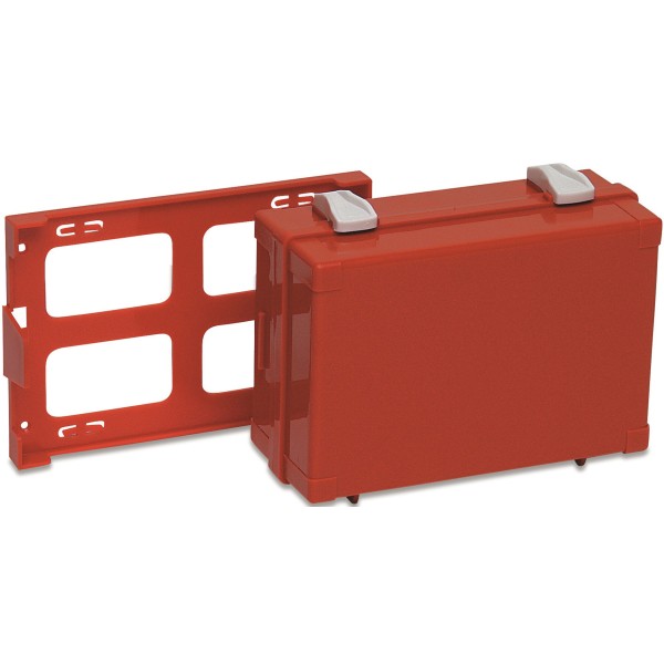 Valigetta Pronto Soccorso Vuota MEDISAN Arancio, Attacco a Muro, con divisori interni Tenuta Ermetica 185x144x78 mm