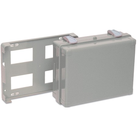 1 - Valigetta Pronto Soccorso Vuota MEDISAN Bianco, Attacco a Muro, con divisori interni Tenuta Ermetica 235x200x87 mm