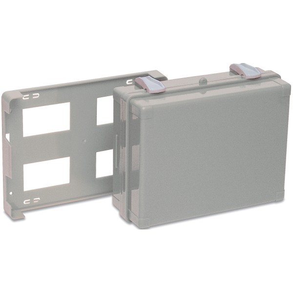 Valigetta Pronto Soccorso Vuota MEDISAN Bianco, Attacco a Muro, con divisori interni Tenuta Ermetica 235x200x87 mm