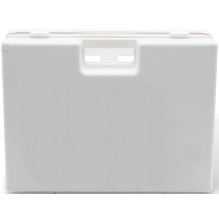 1 - Valigetta Pronto Soccorso Vuota Olimpia Arancio, Attacco a Muro, con divisori interni Tenuta Ermetica 320x220x125mm