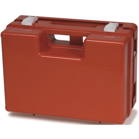 1 - Valigetta Pronto Soccorso Vuota SAFARI Arancio, Attacco a Muro, con divisori interni Tenuta Ermetica 282x200x112mm