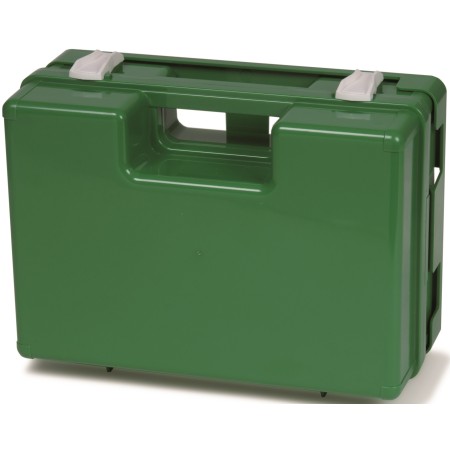 1 - Valigetta Pronto Soccorso Vuota SAFARI Verde, Attacco a Muro, con divisori interni Tenuta Ermetica 282x200x112mm