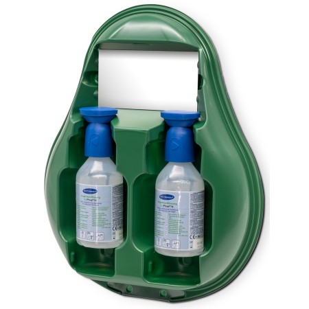 1 - Kit Lavaocchi di Emergenza Lavaggio Oculare Soluzione Salina Occhi 2x250 ml PH neutro 320x410x80 mm