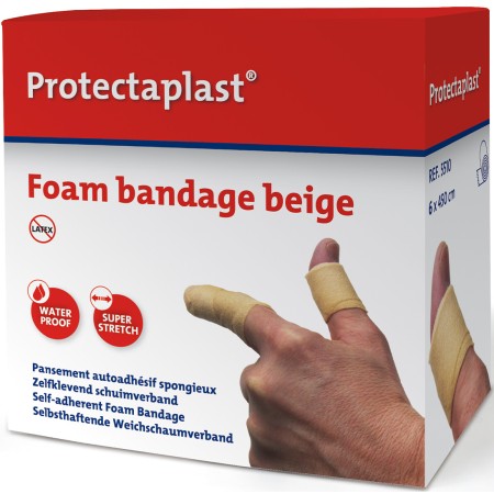1 - Cerotto Bendaggio autoadesivo PROTECTAPLAST  6x450 cm color PELLE  latex free