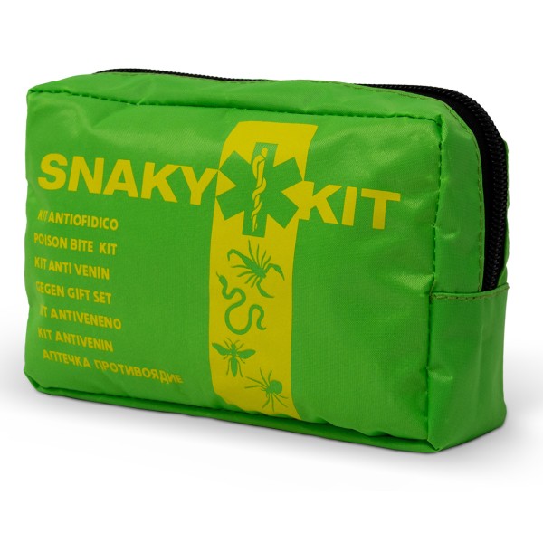 Prime KIT Pronto Soccorso ANTIOFIDICO IN BORSETTA VERDE morsi di serpenti e punture di insetti -