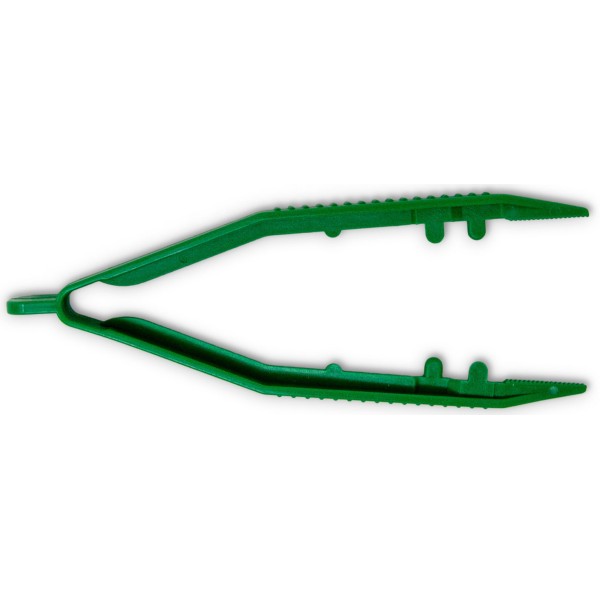 Prime Pinzetta in nylon sterile verde da 10 cm -