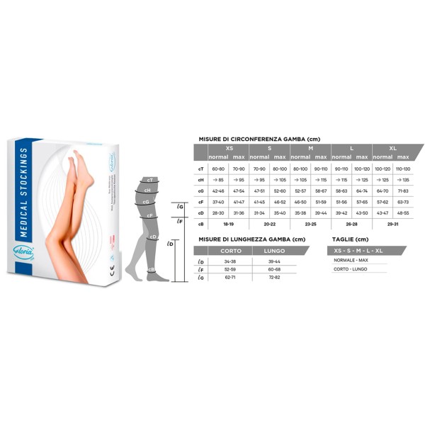 Gloria Med Gambaletti SOFT 251 CORTO AD Sintetico 2° classe P. Chiusa beige CL2 23-32 mmHg