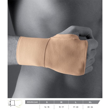 1 - Gloria Med Polsino Manopola a Maglia Differenziata Rigida Avvolgente Sintetico BEIGE