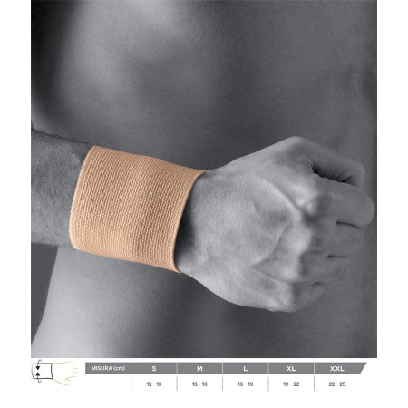 1 - Gloria Med Polsino Regolabile Robusto ed Elastico con Velcro Sintetico BEIGE