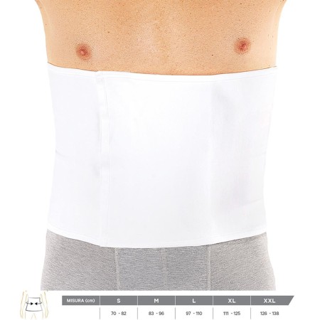1 - Gloria Med Fascia Post Operatoria Monoestensiva Robusto Trebande a Contenzione Medio/Forte BIANCO