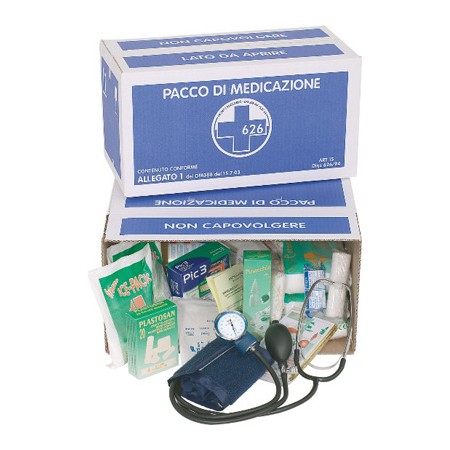 2 - Pacco Di Medicazione, Pacco Di Reintegro Con Sfigmomanometro Allegato 1 Base Art. PS530
