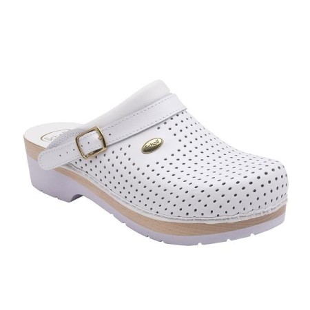 1 - Clog Super Comfort BIANCO UOMO Scholl Zoccoli Sanitari Medicali Professional