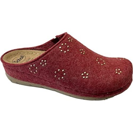 1 - INVERNESS ELASTIC Scholl Corallo tomaia in lana + borchiette